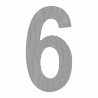 Číslo 6/9 vyrobené z plastu 180 mm striebra Číslo 6/9 vyrobené z plastu 180 mm striebra