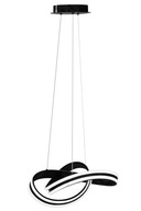 KOVOVÝ PRSTEŇ ČIERNA LED STROPNÁ ZÁVISNÁ LAMPA + DIAĽK KOVOVÝ PRSTEŇ ČIERNA LED STROPNÁ ZÁVISNÁ LAMPA + DIAĽK
