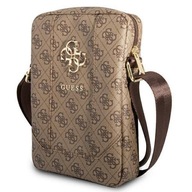 Taška do pása Guess Bag 10 Hnedá 4G s veľkým kovovým logom