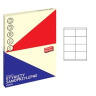 PAPIEROVÉ ETIKETY 105x70 VEĽKÉ BIELY 100 LISTOV PAPIEROVÉ ETIKETY 105x70 VEĽKÉ BIELY 100 LISTOV