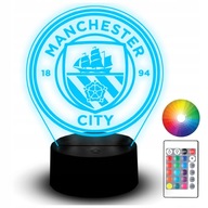 Soška LED nočnej lampy 3D gravírovanie futbalového loga Manchester City Soška LED nočnej lampy 3D gravírovanie futbalového loga Manchester City