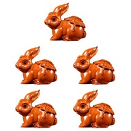 Drevený zajačik na stôl Sada drevených králikov 5