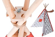 Stabilizátor pre rám wigwam teepee stanu Stabilizátor pre rám wigwam teepee stanu