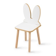 Detská stolička Bunny, biela