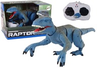 Dinosaurus RC Velociraptor modrý s