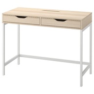 IKEA ALEX Písací stôl s efektom bieleho moreného duba 100x48 cm