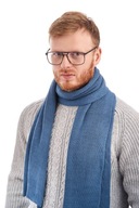 Brodrene Jeans Modrá zimná šatka Pánske šatky Brodrene Jeans Modrá zimná šatka Pánske šatky