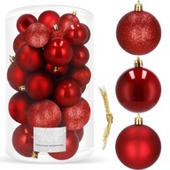 VIANOČNÉ GOLE NA VIANOČNÝ STROMČEK, 30 ks, SET 6/5/4 cm, NEZRUŠITEĽNÉ PREMIUM VIANOČNÉ GOLE NA VIANOČNÝ STROMČEK, 30 ks, SET 6/5/4 cm, NEZRUŠITEĽNÉ PREMIUM