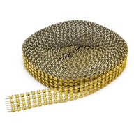 Dekoratívna páska z Dzetama, Crystal a Plastic, Gold, 20x1 mm, 9 m Dekoratívna páska z Dzetama, Crystal a Plastic, Gold, 20x1 mm, 9 m