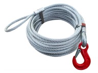 oceľové lano Loop-Hák - 15mm x 10m 16,0t 6x36
