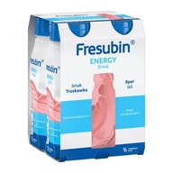 Fresubin Energy Drink, tekutina s jahodovou príchuťou, 4 x 200 ml Fresubin Energy Drink, tekutina s jahodovou príchuťou, 4 x 200 ml