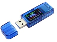 376 USB 3.0 AT34 merač prúdu, farebný LCD Ah W