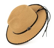 Dámsky letný plážový slamený klobúk Panama 56