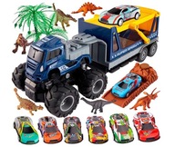 Sada veľké odťahové vozidlo + miniauto + dinosaury 17 ks Sada veľké odťahové vozidlo + miniauto + dinosaury 17 ks