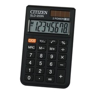 Citizen Calculator SLD200NR, čierna, vrecková veľkosť, 8 miest