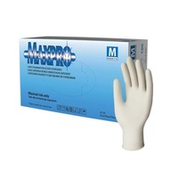 MaxPro latexové rukavice - pudrované 100 ks