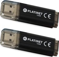 Hliníkový kľúč Platinet 16GB USB 2.0 x2 Hliníkový kľúč Platinet 16GB USB 2.0 x2