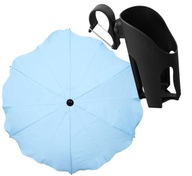 Dáždnik + držiak na pohár pre kočík ADAMEX