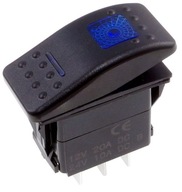 Carling ON-ON 2-polohový 7-pinový modrý prepínač