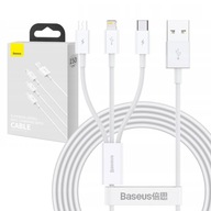 3v1 USB - LIGHTNING/USB C/MICRO USB BASEUS KÁBEL 3v1 USB - LIGHTNING/USB C/MICRO USB BASEUS KÁBEL