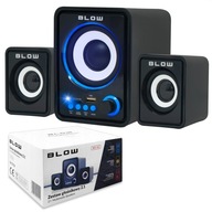 Súprava počítačových reproduktorov 2.1 BLOW USB SD LED Súprava počítačových reproduktorov 2.1 BLOW USB SD LED