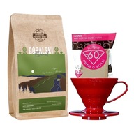 GÓRALSKI BLEND COFFEE 250g + RED DRIP V60-01 + HNEDÉ FILTRE 100 ks GÓRALSKI BLEND COFFEE 250g + RED DRIP V60-01 + HNEDÉ FILTRE 100 ks