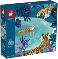 JANOD Puzzle Stretnutie tigrov 1000 dielikov JANOD Puzzle Stretnutie tigrov 1000 dielikov