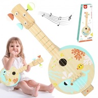 TOOKY TOY Drevená náučná hra na banjo pre deti s morskou tematikou