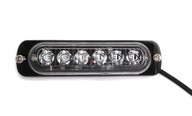 Zelená LED Stroboskopická lampa 6 LED 12V-24V Zelená LED Stroboskopická lampa 6 LED 12V-24V