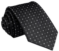 Pánska kravata JACQUARD Classic Black rc101 Pánska kravata JACQUARD Classic Black rc101