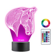 3D LED nočná lampa HORSE KORSE NAME Gravírovanie 3D LED nočná lampa HORSE KORSE NAME Gravírovanie