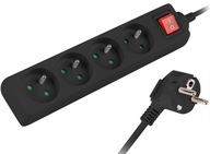 Napájacia lišta Predlžovací kábel 1,5m 4x Switch 230 Napájacia lišta Predlžovací kábel 1,5m 4x Switch 230
