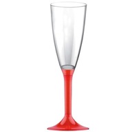 Červené poháre na CHAMPAGNE, JEDNORÁZOVÉ, 10 ks Červené poháre na CHAMPAGNE, JEDNORÁZOVÉ, 10 ks