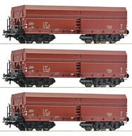ROCO 6600044 Súprava 3 samovykladacích vozňov Fads (WWyah) PKP ep.IVa ROCO 6600044 Súprava 3 samovykladacích vozňov Fads (WWyah) PKP ep.IVa