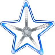 VEĽKÝ OBOJSTRANNÝ LED NEON STAR 30cm PRÍvesok na okno