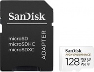 Pamäťová karta SanDisk High Endurance microSDXC 128GB V30 + adaptér