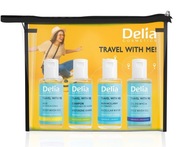 DELIA sada 4 miniproduktov v kozmetickej taštičke, 200 ml DELIA sada 4 miniproduktov v kozmetickej taštičke, 200 ml