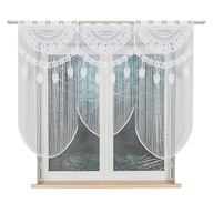 CESTOVINOVÁ ZÁCLONA BIELA S PÁSKOM RANI STRUNOVÁ ZÁCLONA 60x120 cm CESTOVINOVÁ ZÁCLONA BIELA S PÁSKOM RANI STRUNOVÁ ZÁCLONA 60x120 cm