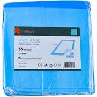 Hygienické vložky 45x60 cm Modré Absorbčné Jednorazové 30 kusov