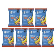 GERBER Kukuričné lupienky jahoda banán 7x28g GERBER Kukuričné lupienky jahoda banán 7x28g