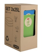 CURVER sada košov 3x25l Eco Friendly Segregation CURVER sada košov 3x25l Eco Friendly Segregation