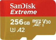 SanDisk Extreme+ microSD karta 256GB 200/140 MB U3