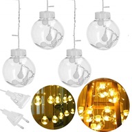 SVETELNÁ ZÁPONA 108LED girlanda SVETLÁ VIANOČNÉHO STROMČEKA GULE GULE Cencúle 250 cm SVETELNÁ ZÁPONA 108LED girlanda SVETLÁ VIANOČNÉHO STROMČEKA GULE GULE Cencúle 250 cm
