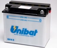 Batéria do motocykla Unibat CB16-B, YB16-B, EB16-B, 12V 19Ah Batéria do motocykla Unibat CB16-B, YB16-B, EB16-B, 12V 19Ah