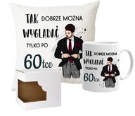 Vankúš + hrnček darček 60. NARODENINY PRE MUŽA Vankúš + hrnček darček 60. NARODENINY PRE MUŽA