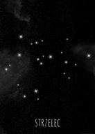 Súhvezdie hviezd Strelec - plagát 50x70 cm