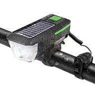 LED CYKLISTICKÁ LAMPA USB SOLAR + ZVONČEK LED CYKLISTICKÁ LAMPA USB SOLAR + ZVONČEK