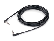Plochý čierny TRS patch kábel ROCKBOARD (600 cm)