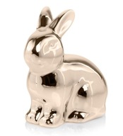 Keramická figúrka veľkonočného zajačika 13 cm - zlatá