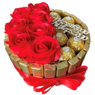 Torta s čokoládami Merci a Ferrero Rocher Torta s čokoládami Merci a Ferrero Rocher
